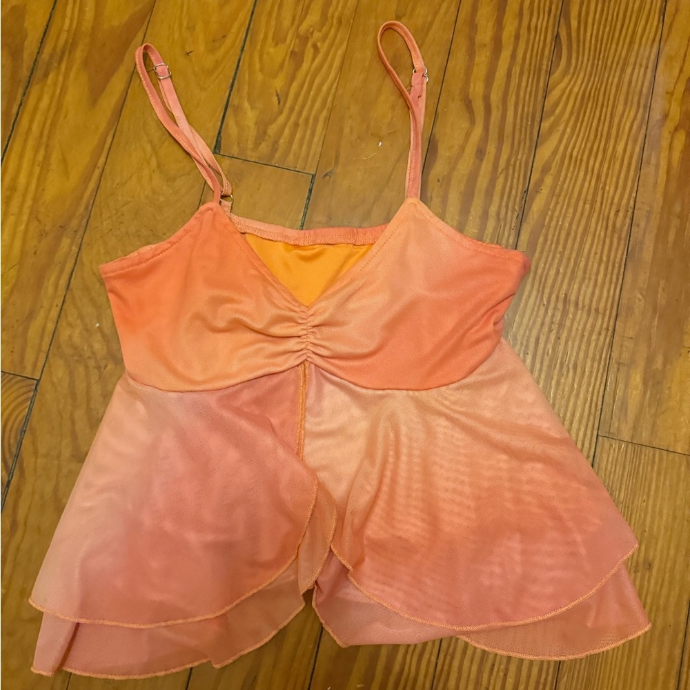 orange ombre tank top